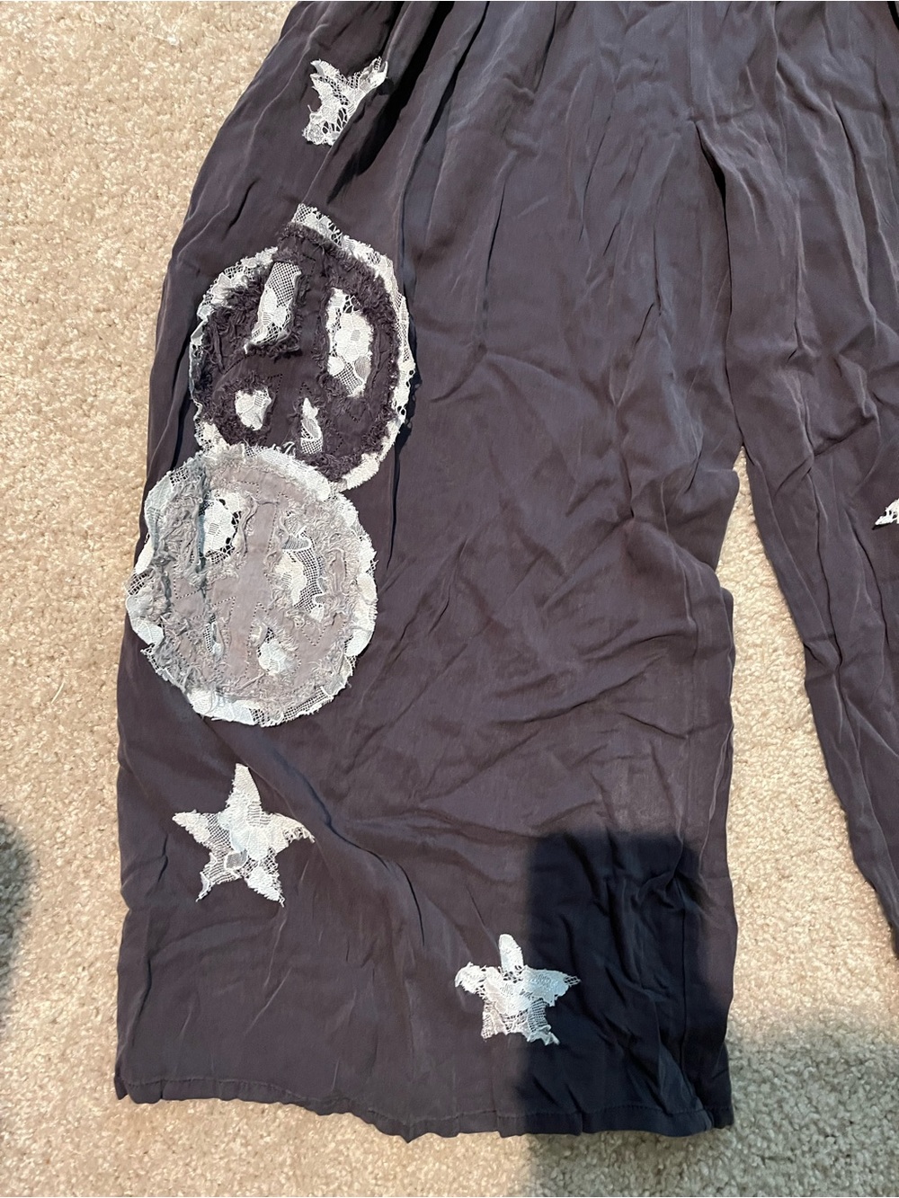 DAVI & DANI flowy pants with Silver Star & Moon Accents NWT - Picture 4 of 7